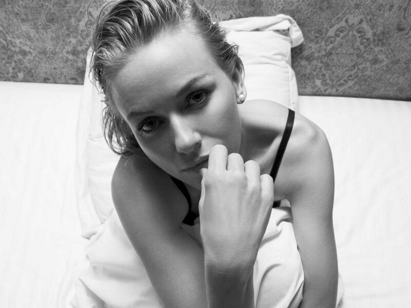 Woman Lying on Bed — Black, Intimate, Photograph, Pillow, Bra Strap