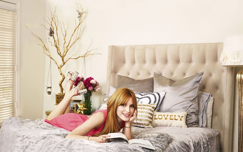 Woman Lying on Bed — Pink, Relaxed, Afternoon, Photograph, Pillows