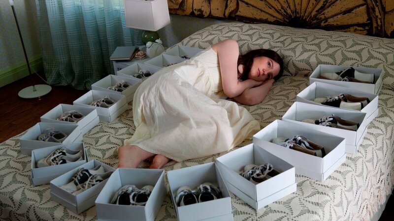 Woman Lying on Bed — White, Contemplative, Morning, Photograph