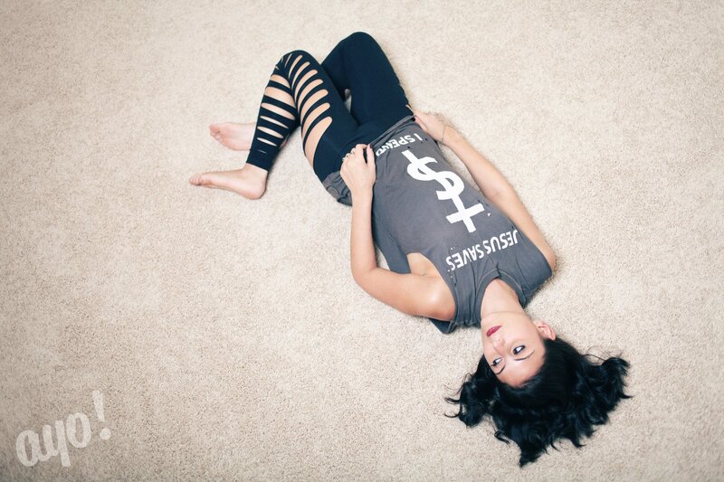 woman lying on carpet