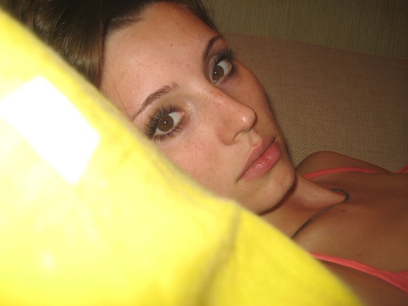 woman lying on couch