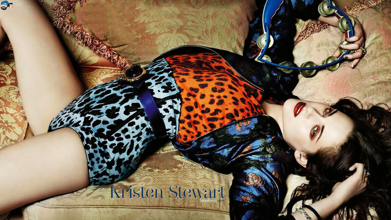 Woman Lying on Couch — Blue, Dramatic