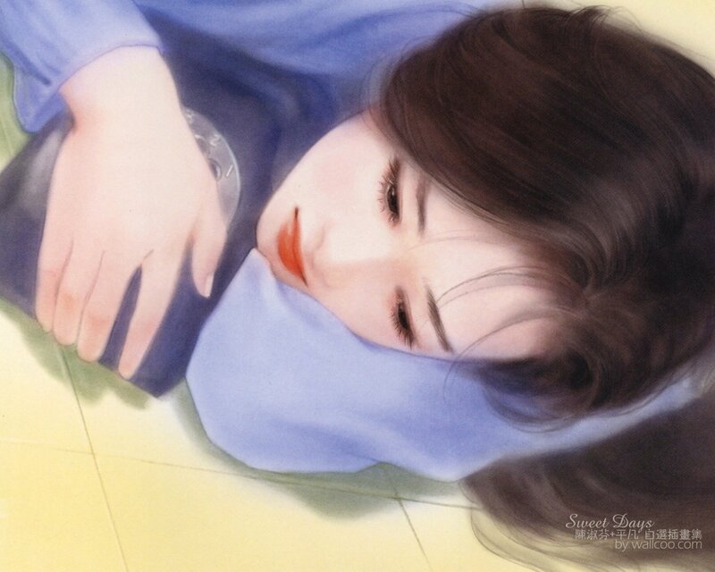 woman lying on floor