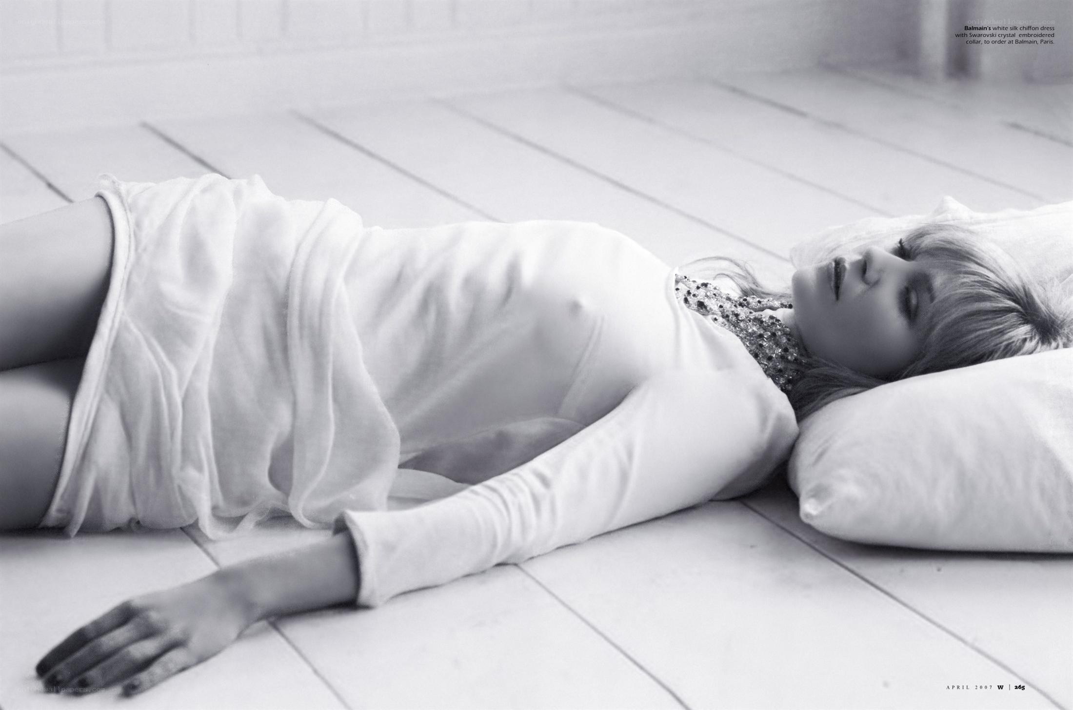woman lying on floor