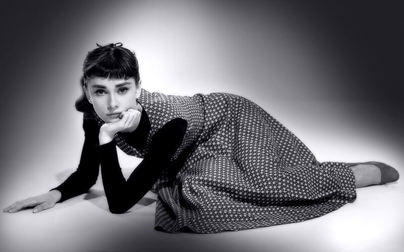 Woman Lying on Floor — Black, Dramatic, Photograph, Dress, Hand