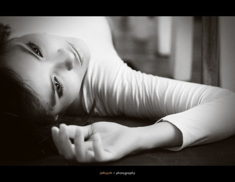 Woman Lying on Floor — Black, Dramatic, Photograph, Hand