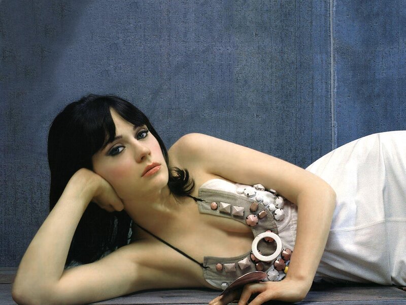 Woman Lying on Floor — Blue, Contemplative