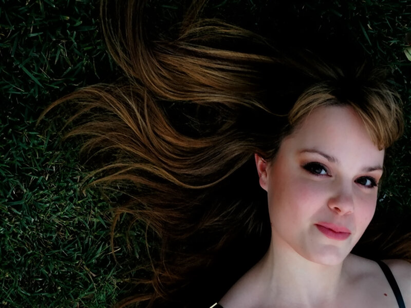 Woman Lying on Grass — Green, Calm, Afternoon, Photograph, Hair