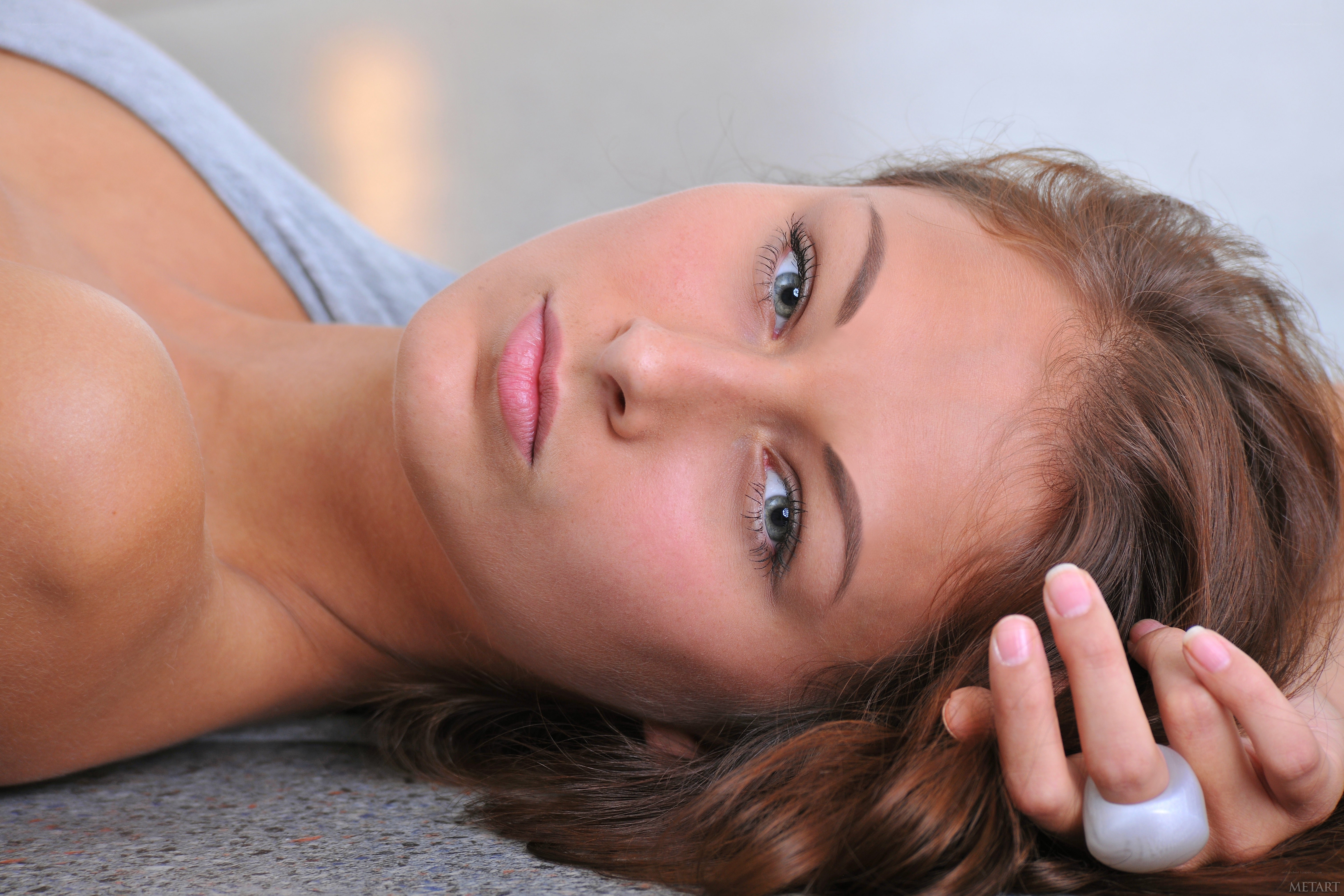 woman lying on ground