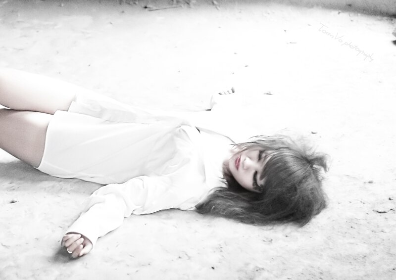woman lying on ground