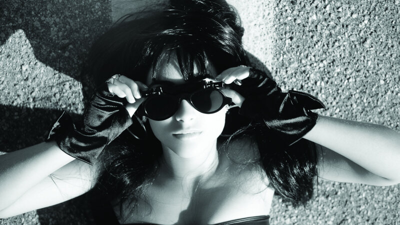 Woman Lying on Ground — Black, Dramatic, Photograph