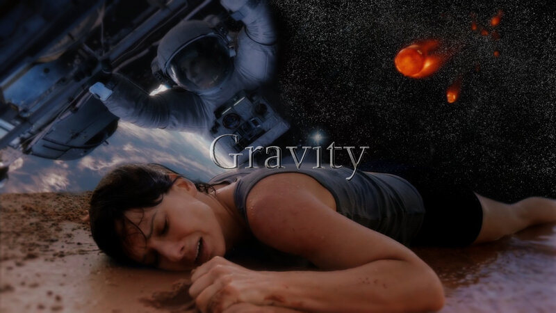 Woman Lying on Ground — Brown, Dramatic, Photograph, Astronaut