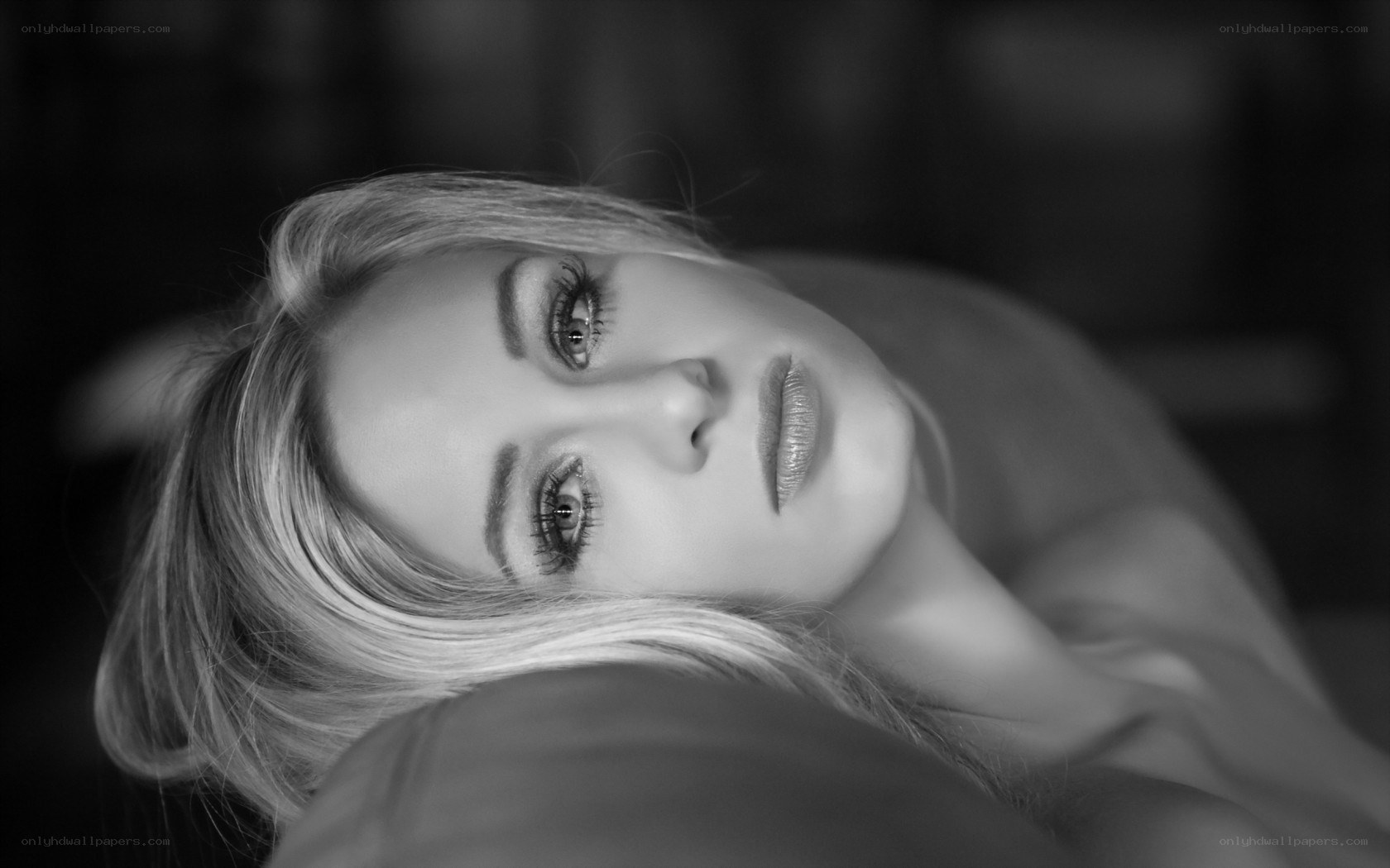 woman lying on her back