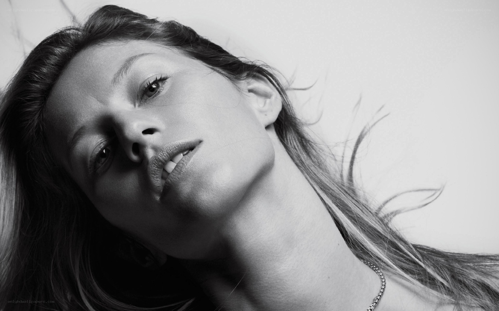 woman lying on her back