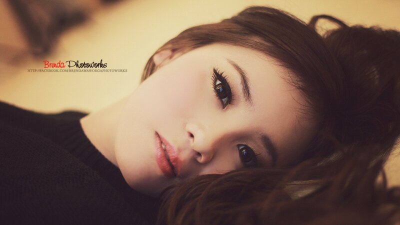 woman lying on her side