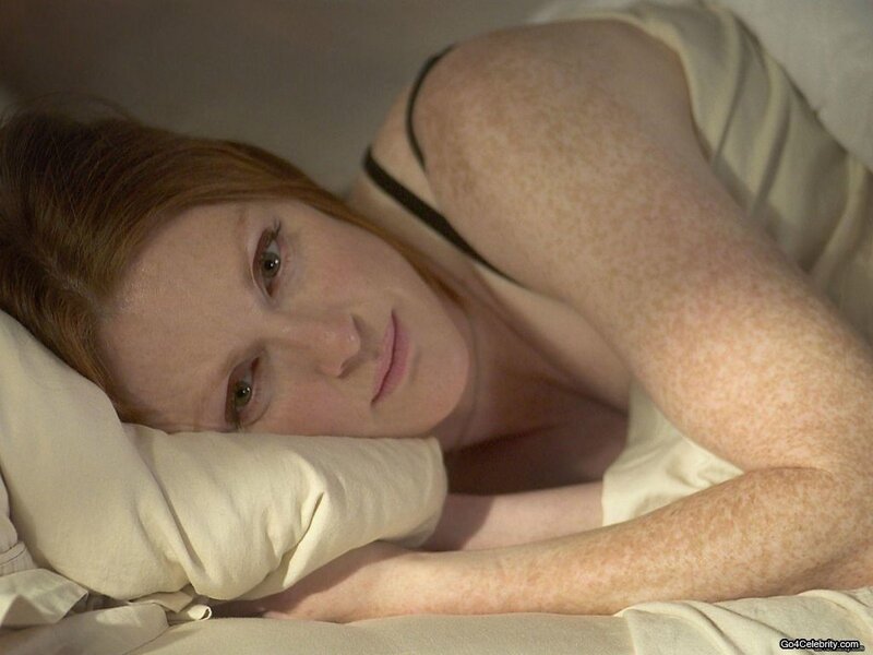 Woman Lying on Pillow — Beige