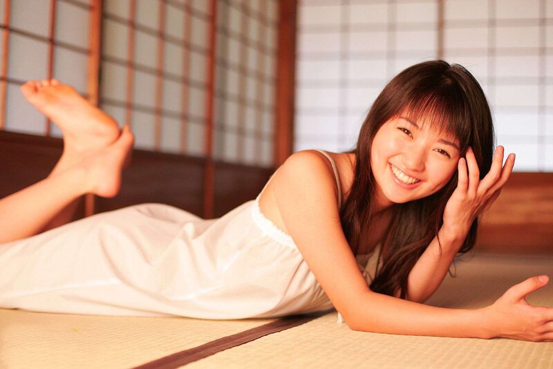 Woman Lying on Tatami