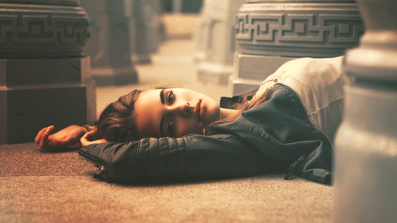 woman lying on the floor