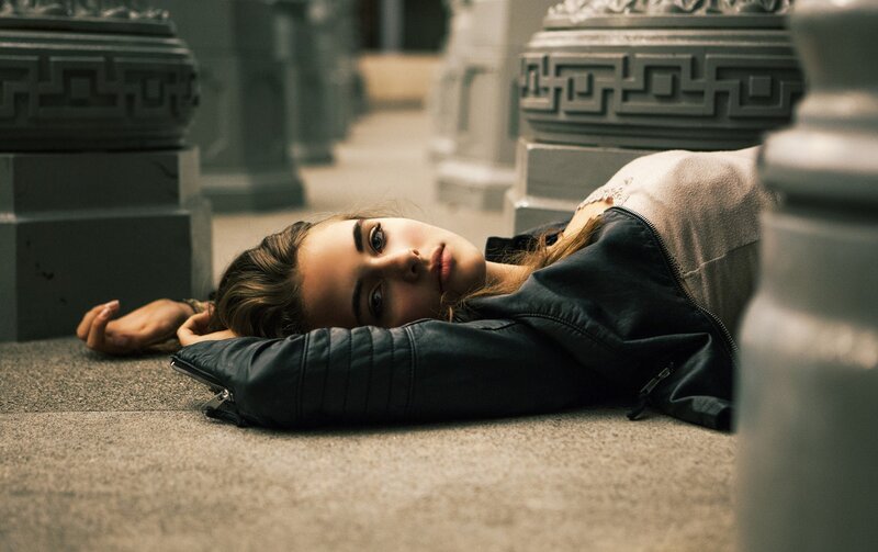 woman lying on the ground