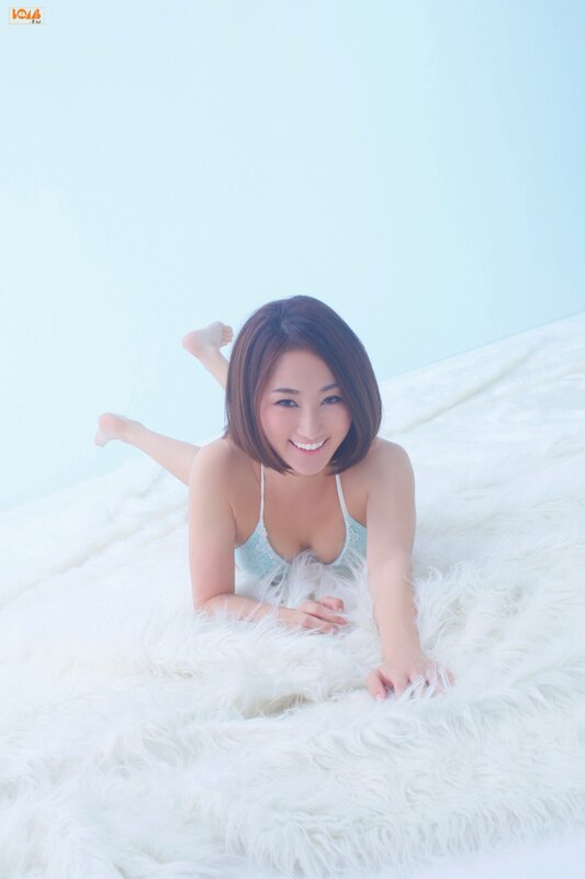 Woman Lying on White Rug — Calm, Photograph, Underwear