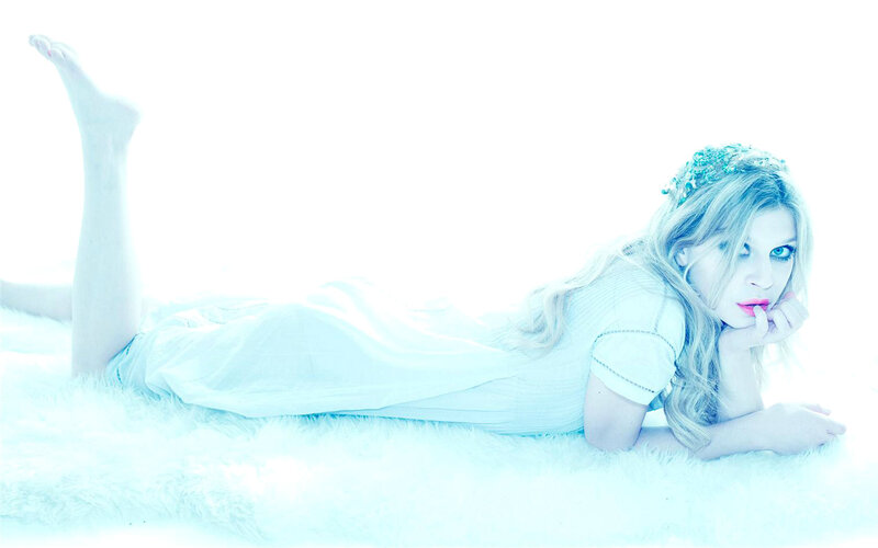 Woman Lying on White Rug — Serene