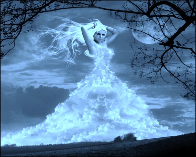 Woman Made of Clouds — Blue