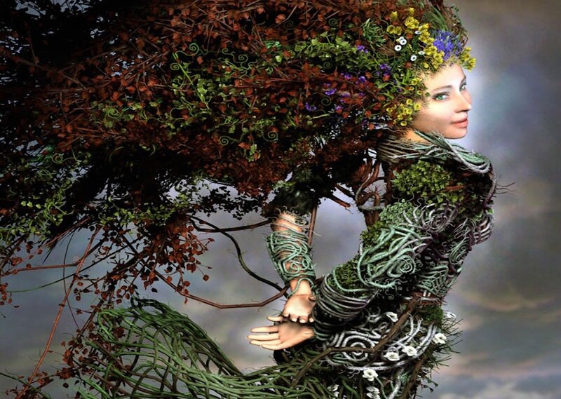 Woman Made of Vines