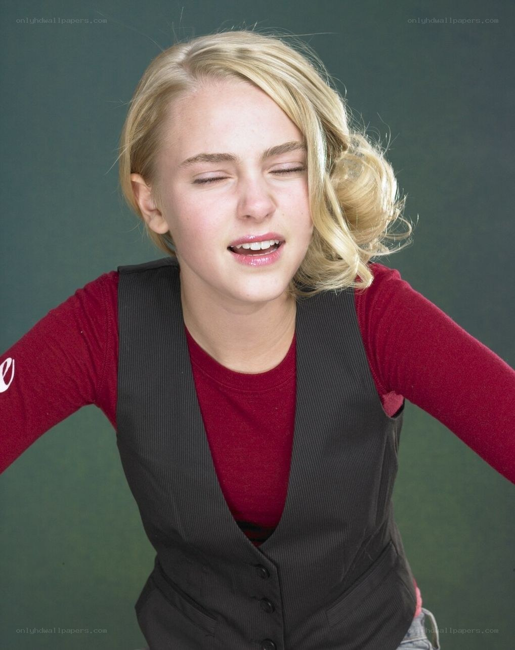 woman making a face