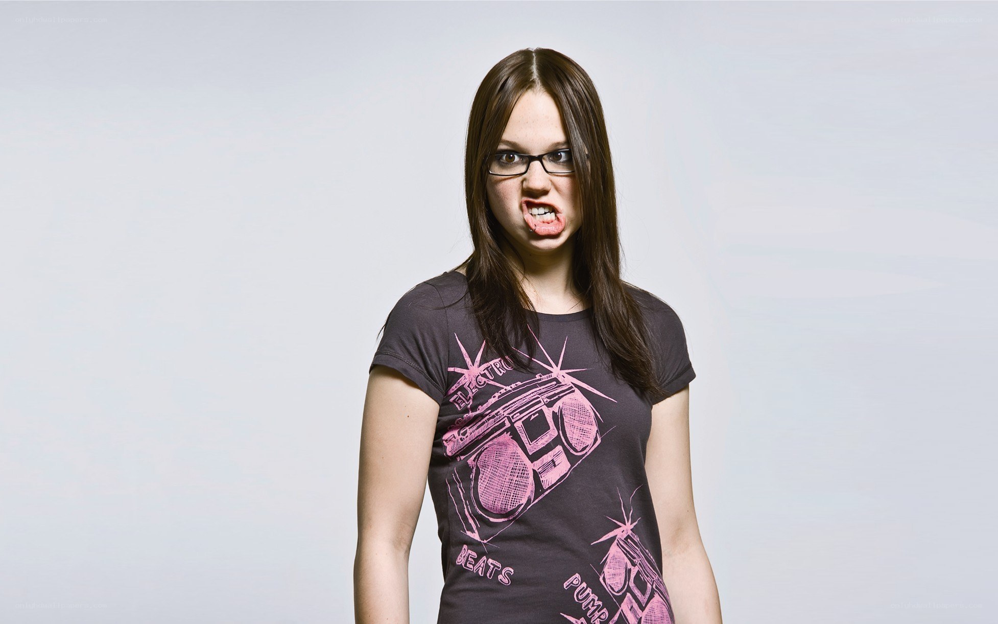woman making a face