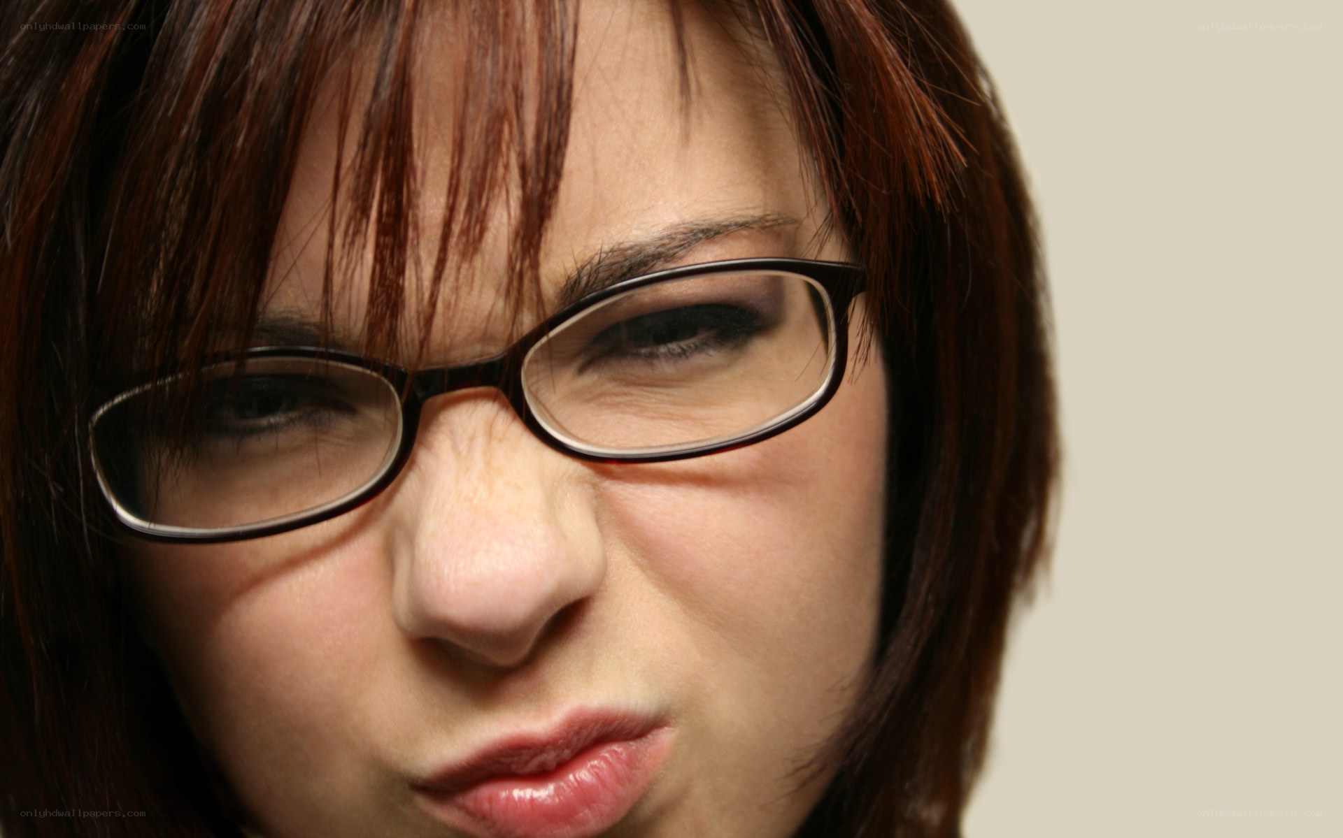 woman making a face