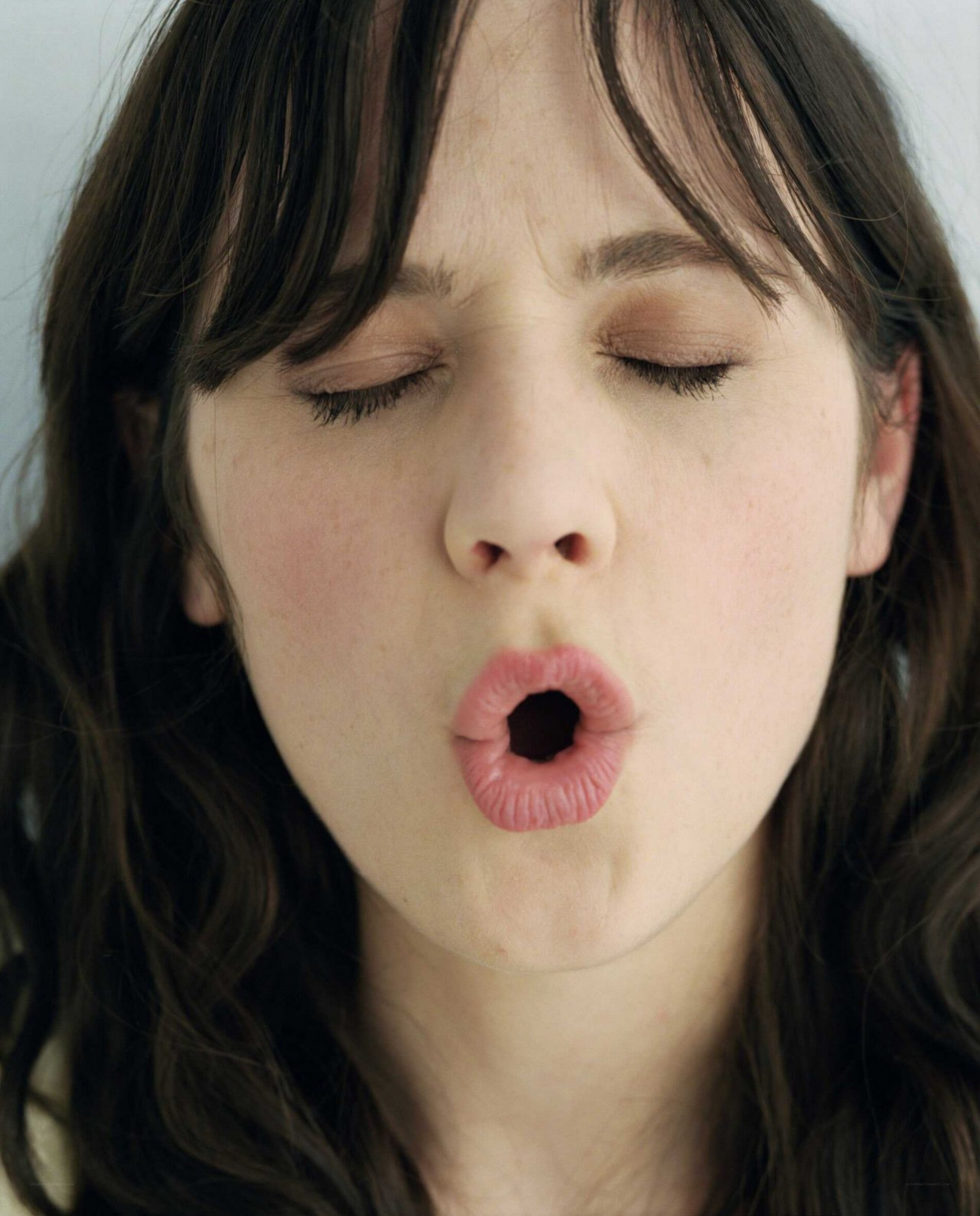 woman making a face