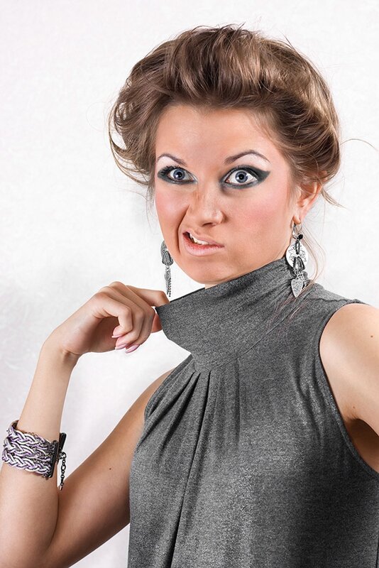 woman making a funny face