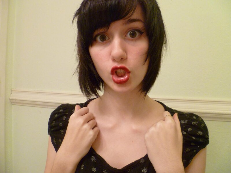 woman making a funny face