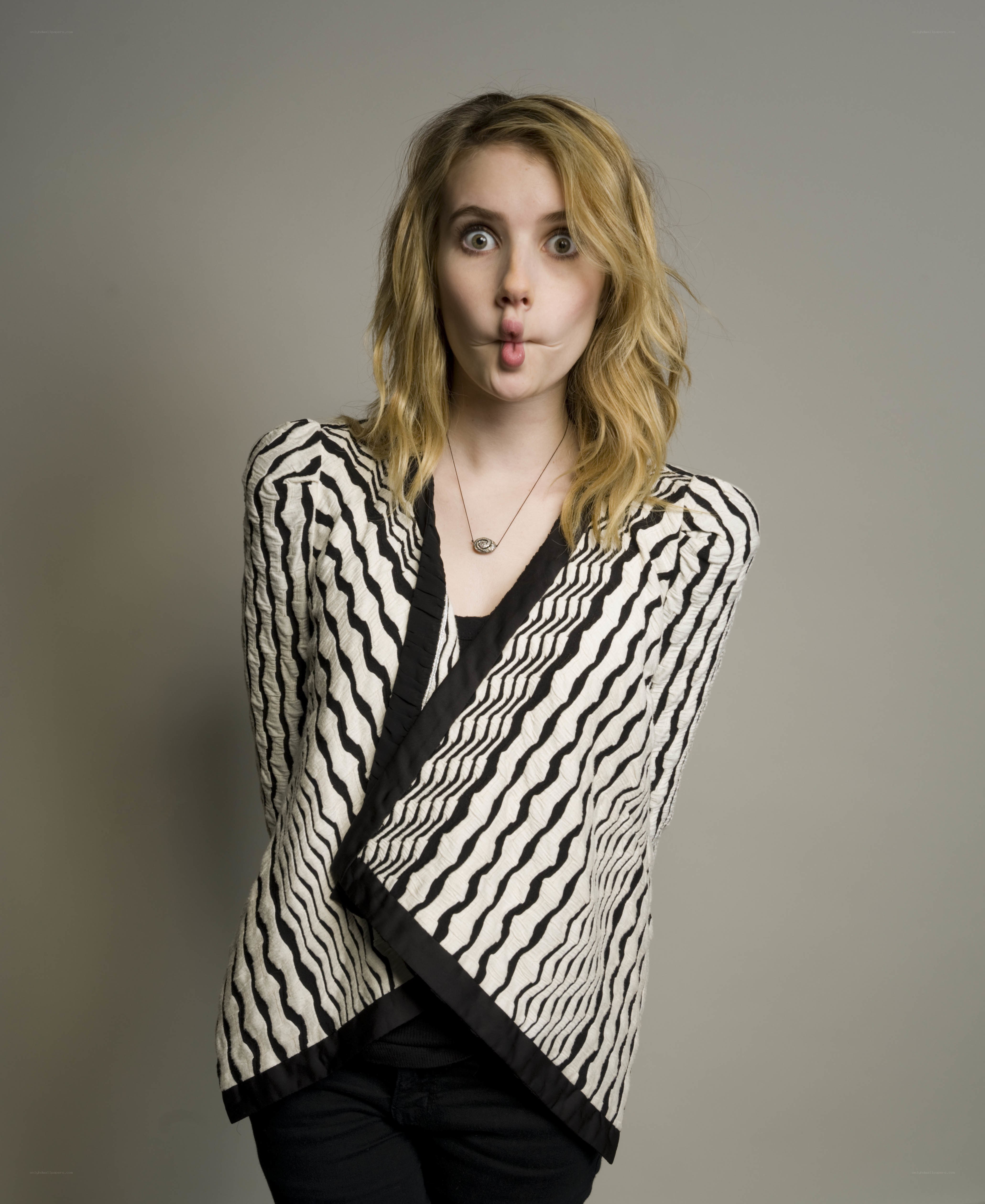 woman making a funny face