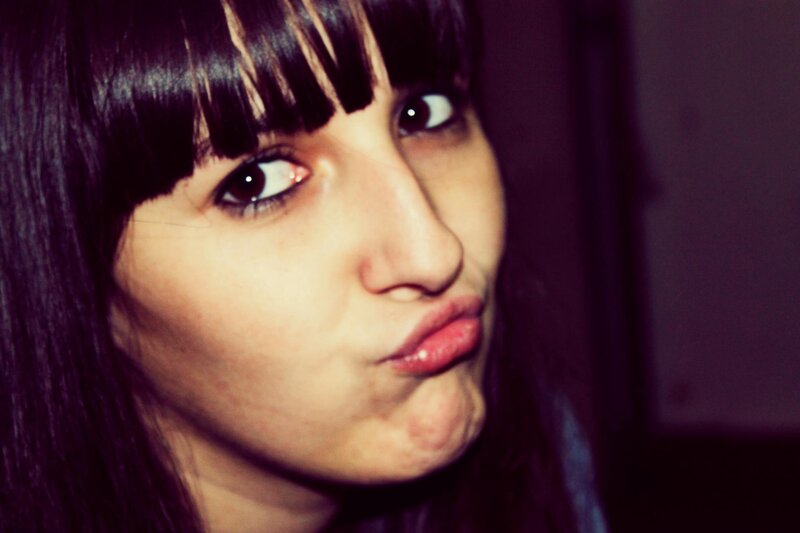 woman making a playful face