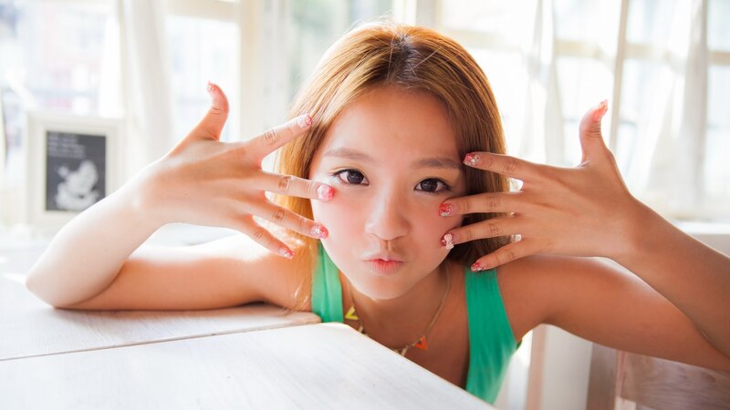 woman making a playful face