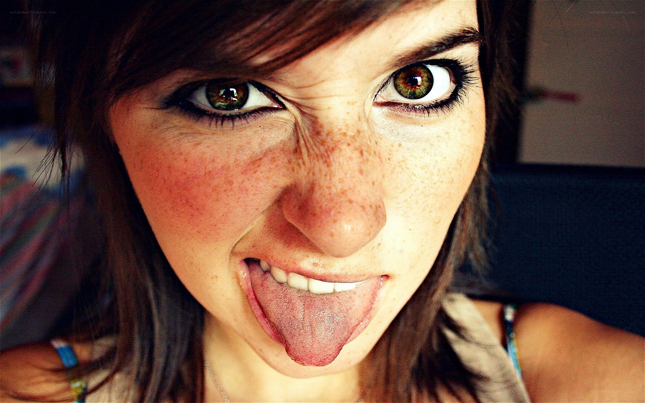woman making a silly face