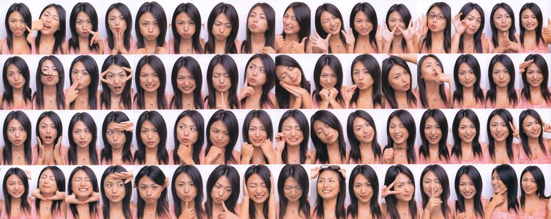 woman making facial expressions