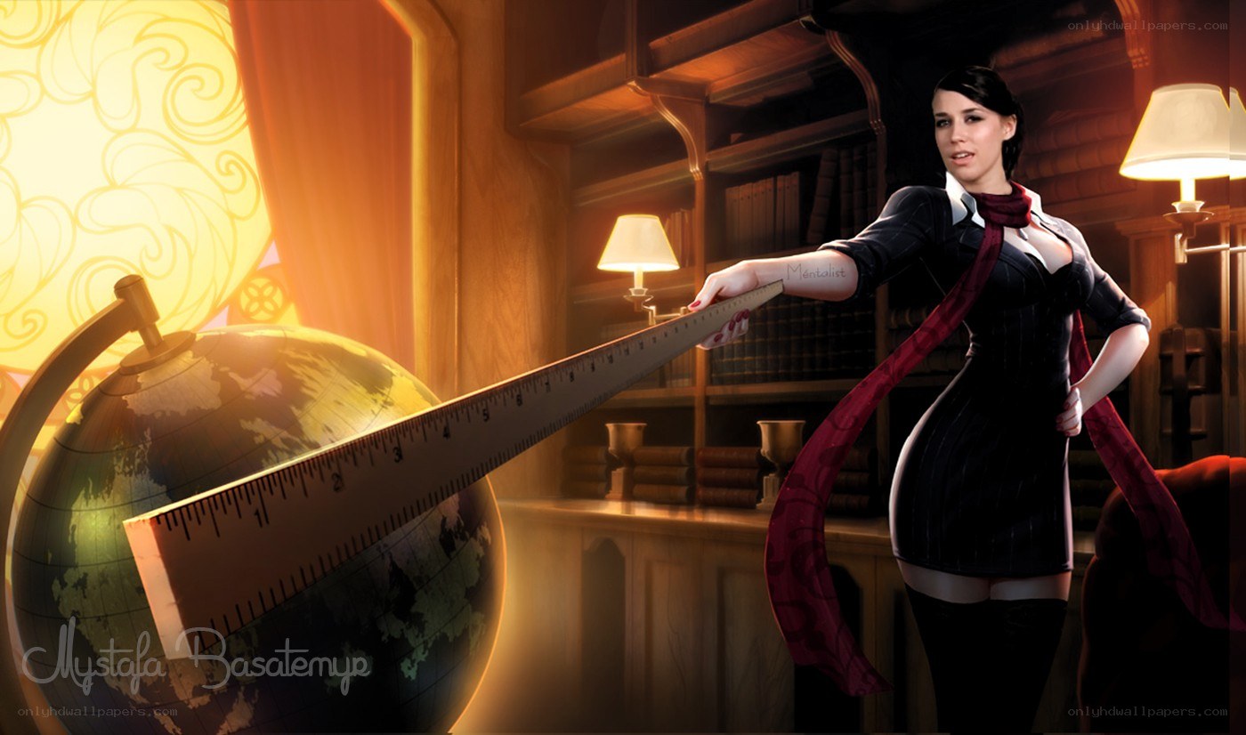 woman measuring globe with ruler
