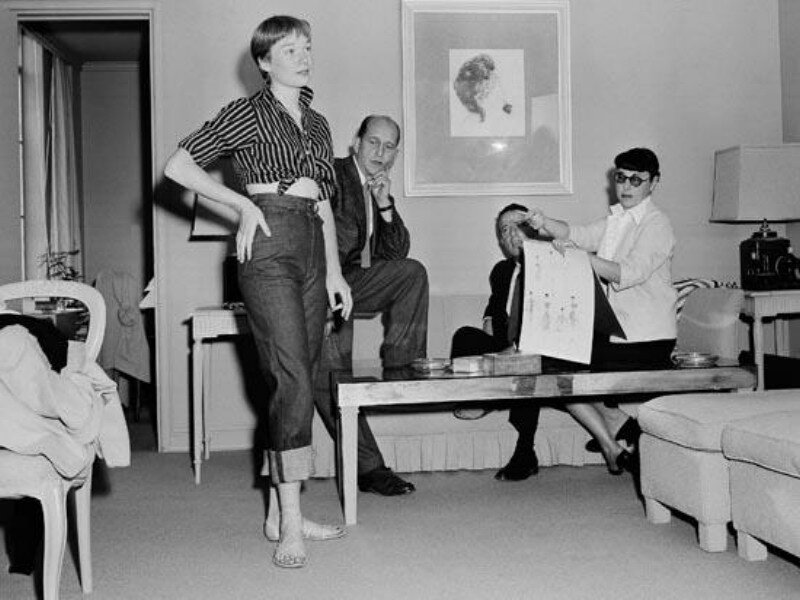 Woman Modeling in Living Room