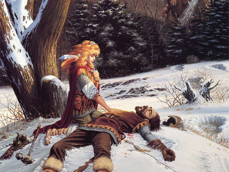 Woman mourns fallen warrior