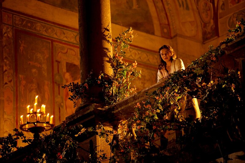 Woman on a Balcony — Orange
