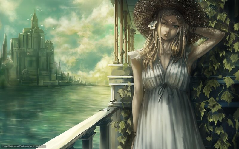 woman on a balcony overlooking a city