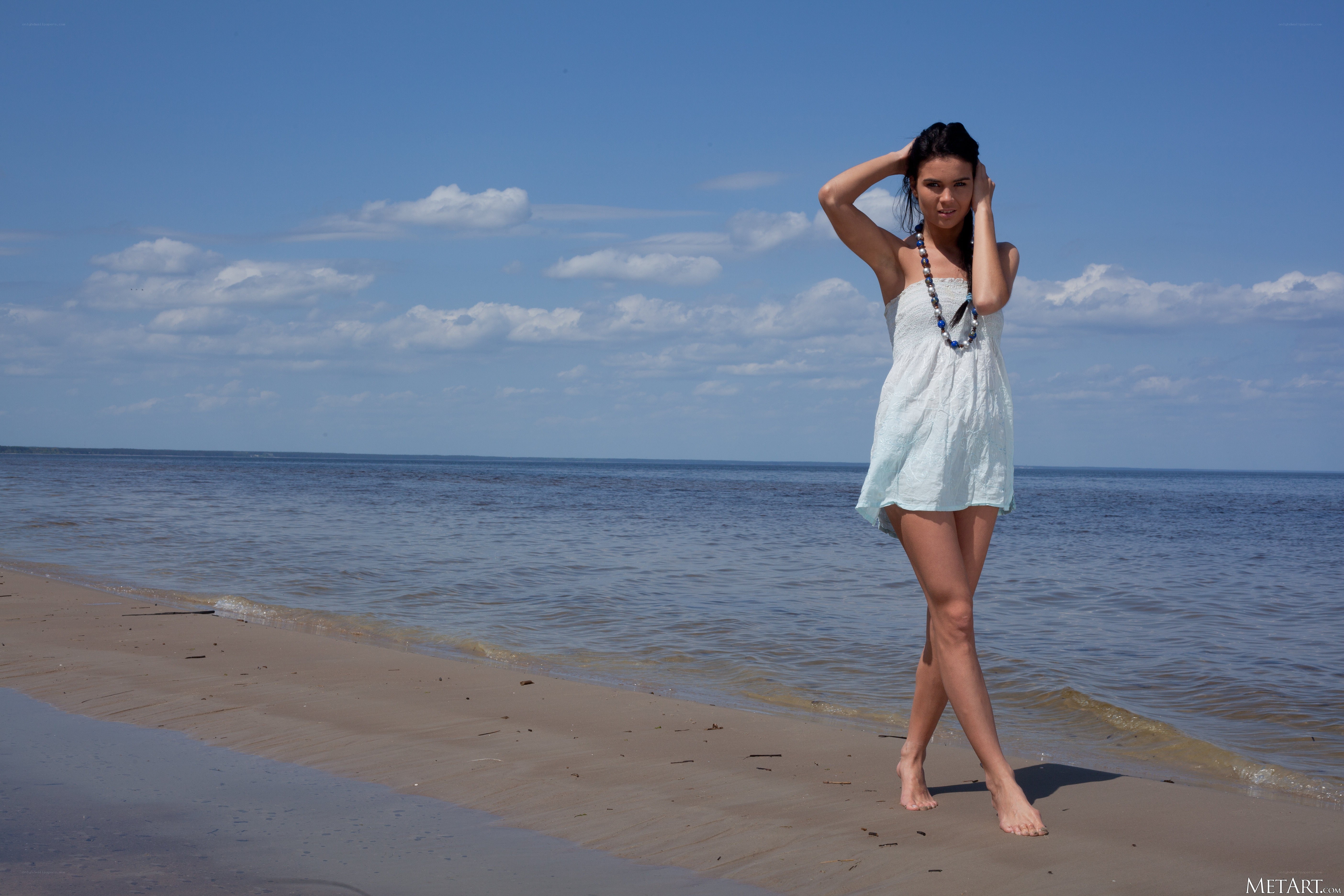 Woman on a beach
