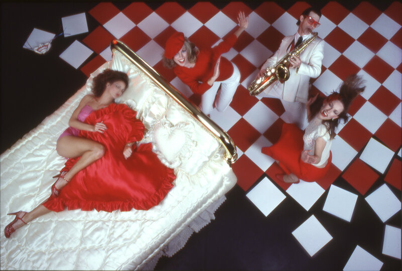 Woman on a Bed — Red