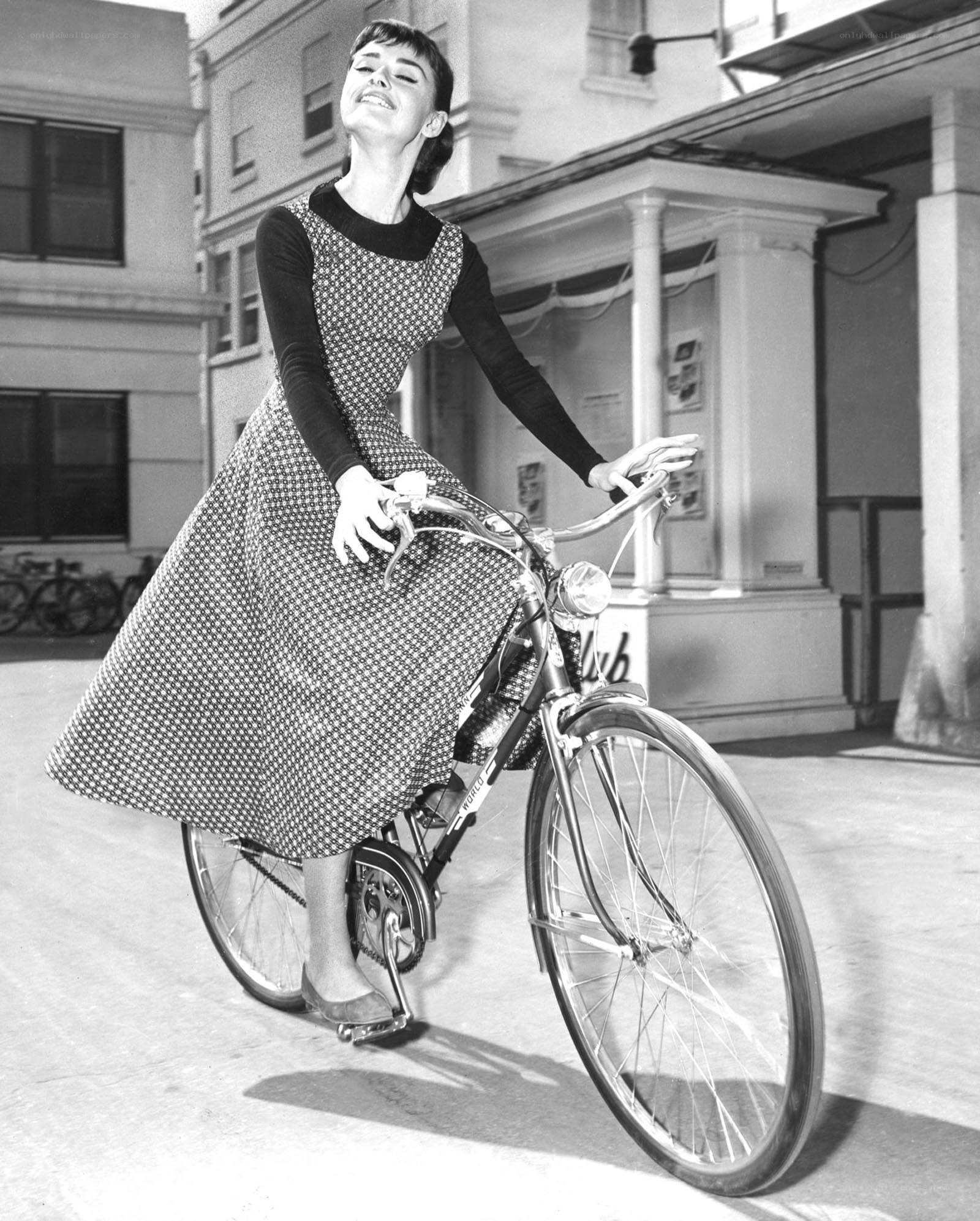 Woman on a bicycle
