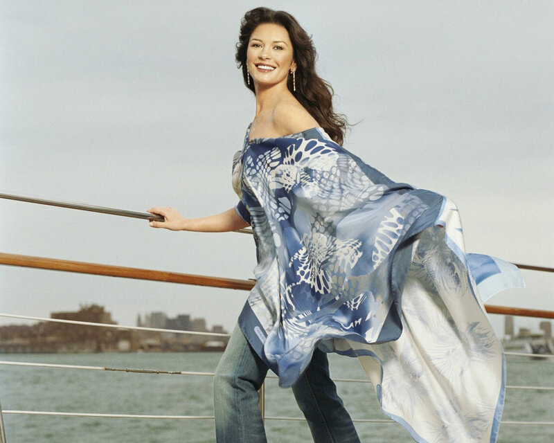 Woman on a Boat — Blue
