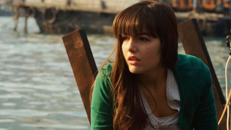 Woman on a boat in Venice