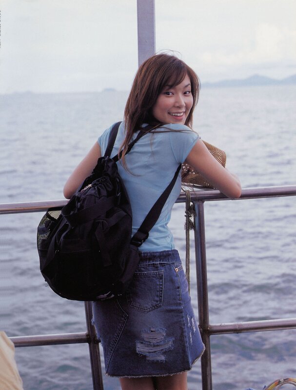 Woman on a boat smiling