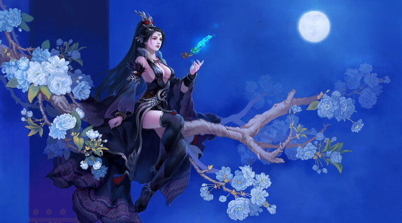 Woman on a Branch